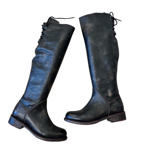 BED STU Manchester tall equestrian style boot Black Hand Wash Size 9  NIB - Picture 9 of 9